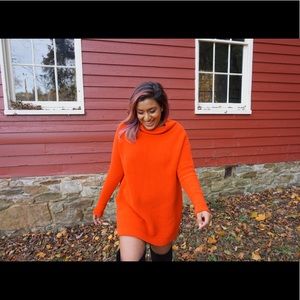 Free People ottoman slouchy tunic in Red Small